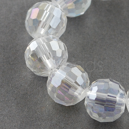 Electroplate Glass Bead Strands X-EGLA-R040-12mm-15-1