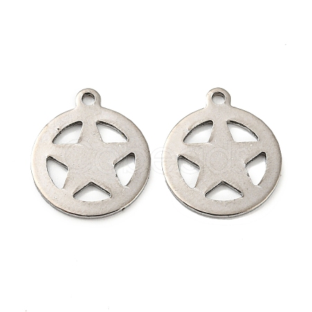 201 Stainless Steel Charms STAS-Z049-02P-1