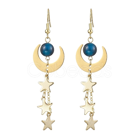 Brass Dangle Earring EJEW-TA00479-1