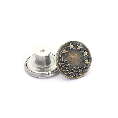 Alloy Button Pins for Jeans PURS-PW0009-01F-01AB-1
