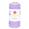 Cotton Macrame Cord, Round Macrame Rope for Wall Hangers, Boho Decorations, DIY Macrame Craft, Medium Purple, 3mm, 80g/roll