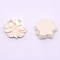 Opaque Resin Cabochon, Flower, Cornsilk, 26x23.7x6.5mm