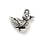 Tibetan Style Alloy Pendants, Cadmium Free & Lead Free, Bird Charms, Antique Silver, 17x16x8mm, Hole: 1.6mm, about 357pcs/1000g