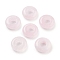 Natural Rose Quartz European Beads, Large Hole Rondelle Beads, 14x4~4.2mm, Hole: 6~6.2mm