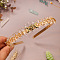 Natural Quartz Crystal Hair Bands,  Crown Hair Bands, for Women Girls, 250x170x50mm