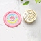 Golden Tone Wax Seal Brass Stamp Heads, for Wax Seal Stamp, Happy Birthday Series, Strawberry Cake, 24x14mm, Hole: 7mm