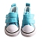 Imitation Leather Doll Casual Canvas Shoes, for BJD Doll Accessories, Dark Turquoise, 50x30x25mm