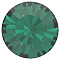 Preciosa&reg MAXIMA Crystal Round Stones, Czech Crystal, Dura Foiling, Round(431 11 615 Chaton), 50730 Emerald, SS29(6.15~6.35mm)