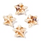 Handmade Porcelain Beads, Fancy Antique Glazed Porcelain, Starfish, Peru, 19~20x21~23x9~10.5mm, Hole: 2~2.5mm