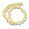 Synthetic Coral Carved Beads Strands, Dyed, Shell Shape, Lemon Chiffon, 12.5x11x7.5mm, Hole: 1.2mm, about 30pcs/strand, 13.15''(33.4cm)