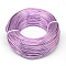 Round Aluminum Wire, Bendable Metal Craft Wire, for DIY Jewelry Craft Making, Medium Orchid, 7 Gauge, 3.5mm, 20m/500g(65.6 Feet/500g)