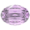 Preciosa&reg MAXIMA Crystal Fancy Stones, Czech Crystal, 435 12 601 Oval, Dura Foiling, 20020 Light Amethyst, 8x6mm