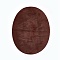 Flocky Cloth Fabric Appliques Iron On Patches, For Costume Accessories, Oval, Sienna, 140x110x0.5mm