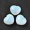 Opalite Beads, No Hole, Heart, 40~41x45~46x26~27mm