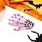 Plastic Alligator Hair Clips, Halloween Hairpin Scary Ghost Claw Skull, Pearl Pink, 70x45x25mm