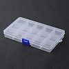Stationary 15 Compartments Rectangle Plastic Bead Storage Containers X-CON-M005-02-1