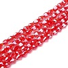 Electroplate Glass Beads Strands EGLA-R008-6x4mm-9-1