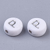 Plating Acrylic Beads PACR-R243-04P-2
