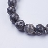 Natural Map Stone/Picasso Stone/Picasso Jasper Beaded Stretch Bracelets BJEW-I253-10mm-15-3