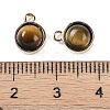 Natural Tiger Eye Pendants G-K372-03G-13-3