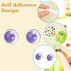 SUPERFINDINGS 36Pcs 18 Style Star Two Tone Wiggle Googly Eyes Cabochons DIY Scrapbooking Crafts Toy Accessories GLAA-FH0001-57-4