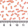 2-Hole Glass Seed Beads SEED-S031-S-SQ50FR-2