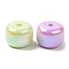 UV Plating Rainbow Iridescent Acrylic Beads PACR-K003-01-2