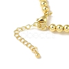 Brass Beaded Necklaces NJEW-K271-01G-01-3