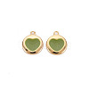 Brass Enamel Charms KK-S356-668G-NF-2