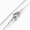 304 Stainless Steel Snake Chain Necklaces NJEW-F248-02C-P-2
