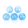 Transparent Handmade Blown Glass Globe Beads GLAA-T012-40C-05-1