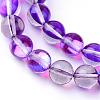 Synthetic Moonstone Beads Strands G-R375-8mm-B09-1