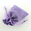 Polyester Imitation Burlap Packing Pouches Drawstring Bags X-ABAG-R004-14x10cm-08-3