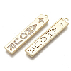 Brass Micro Pave Cubic Zirconia Pendants KK-R136-048-NF-2