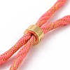 Nylon Cord Silder Bracelets MAK-C003-03G-05-2