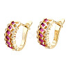 Cubic Zirconia Hoop Earrings for Women EJEW-N011-118D-2