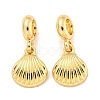 Rack Plating Alloy Shell Shape European Dangle Charms FIND-B034-43G-1