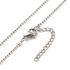 Natural Gemstone Bullet with Alloy Moon Pendant Necklace for Women NJEW-JN03912-7