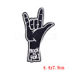 Hand Gesture Shape Computerized Embroidery Cloth Iron on/Sew on Patches PATC-PW0002-10D-1