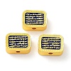 Alloy Enamel Beads ENAM-B001-02A-1