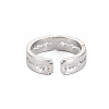 Alloy Open Cuff Ring RJEW-N029-104P-2