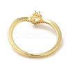 Brass Micro Pave Cubic Zirconia Rings for Women RJEW-E295-03G-3