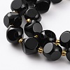Natural Black Onyx Beads Strands G-A030-B22-8mm-3