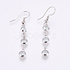 Faceted Glass Dangle Earrings EJEW-F172-A01-2