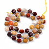 Natural Mookaite Beads Strands G-R482-20-8mm-2