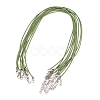 Waxed Cord Necklace Making X-NCOR-T001-16-1