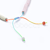 Handmade Polymer Clay Heishi Beads Braided Necklaces NJEW-JN02423-01-3