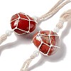 Natural Red Jasper Pendant Decorations HJEW-E579-01E-2