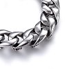 Retro 304 Stainless Steel Chain Bracelets BJEW-L631-07AS-3