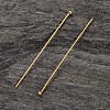 Real 18K Gold Plated 925 Sterling Silver Ball Head Pins STER-H483-0.5x40mm-G-2